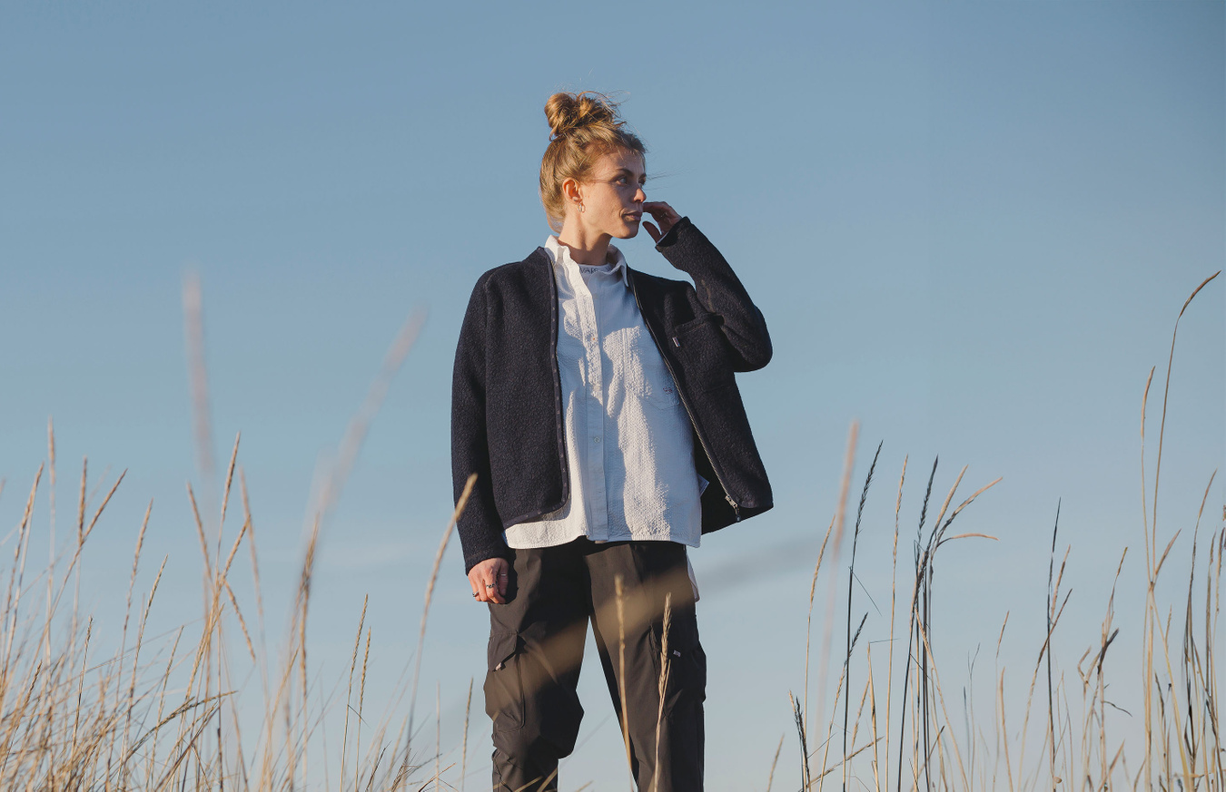 W Styrsö Wool Zip Jersey