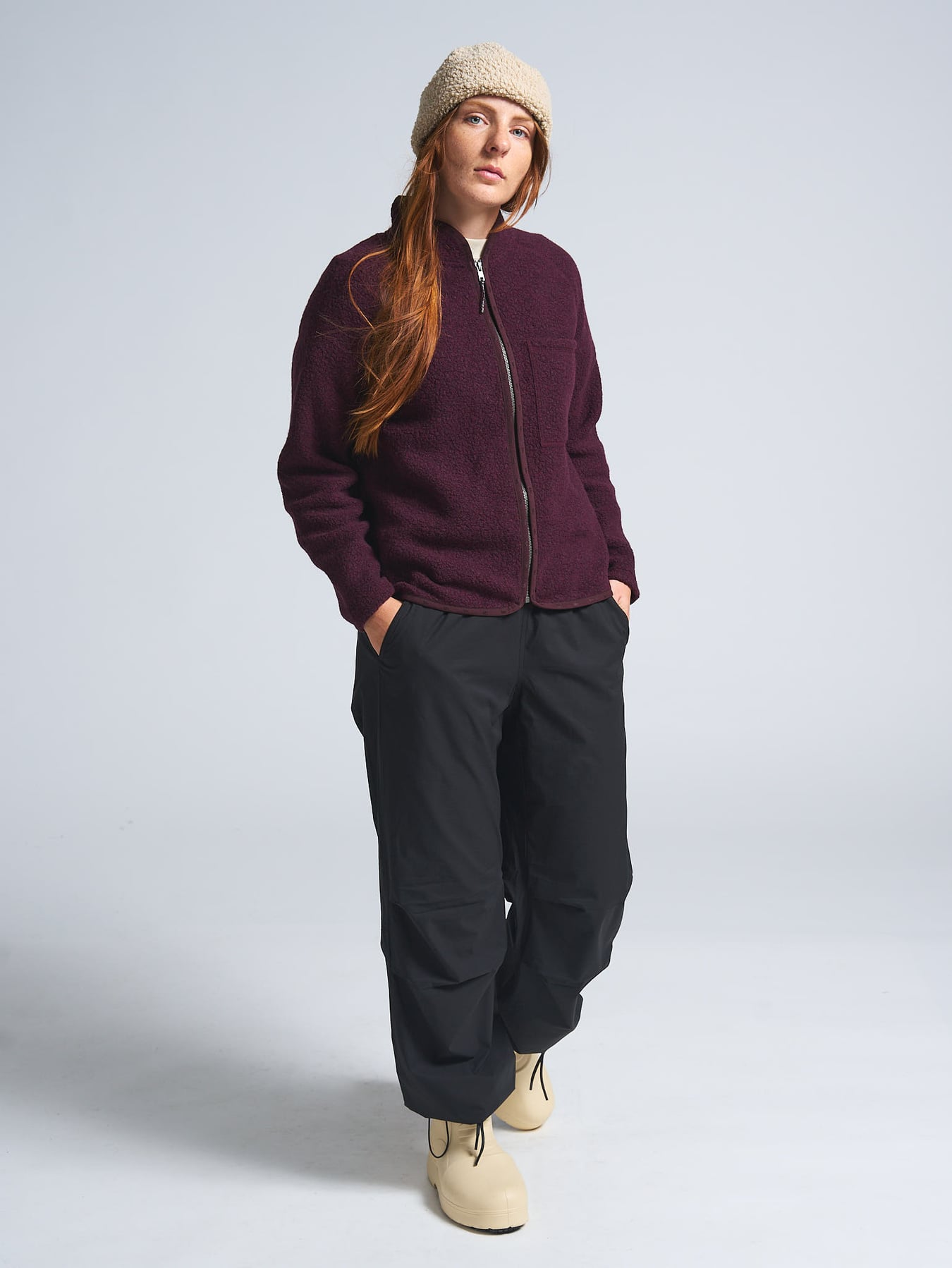 W Styrsö Wool Zip Jersey