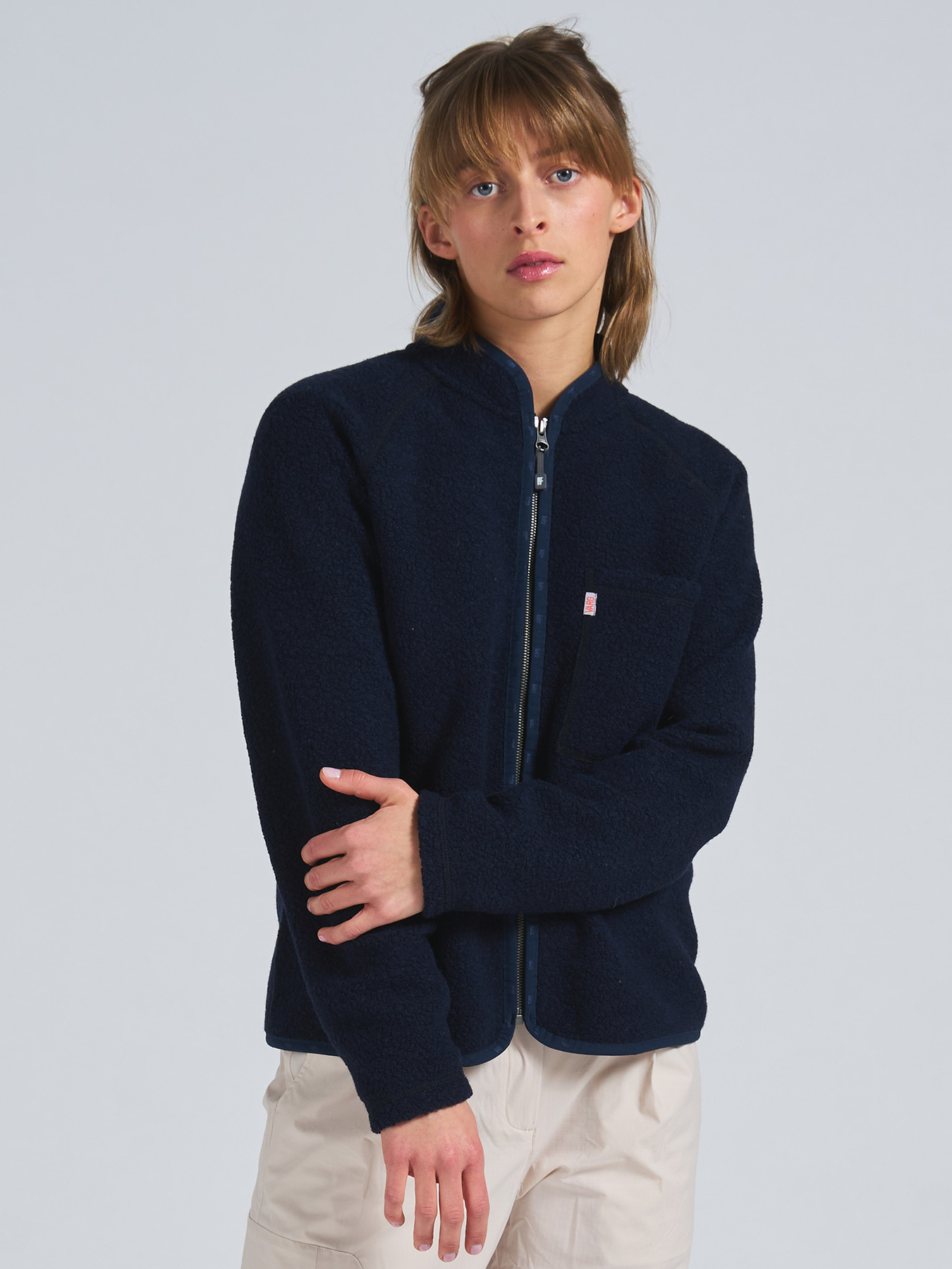W Styrsö Wool Zip Jersey