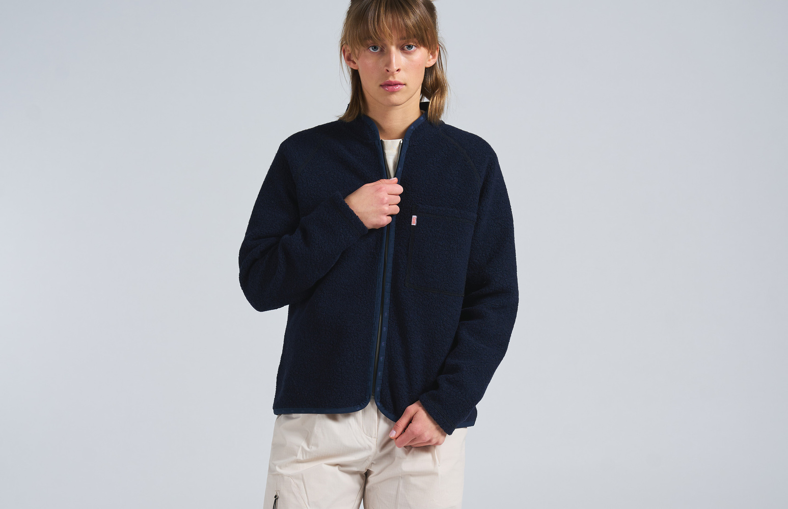 W Styrsö Wool Zip Jersey