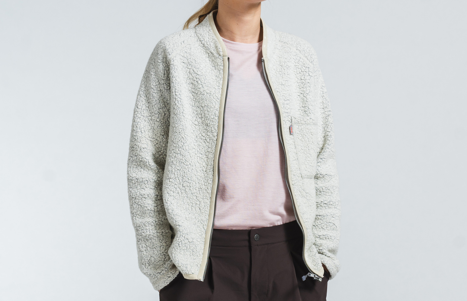 W Styrsö Wool Zip Jersey