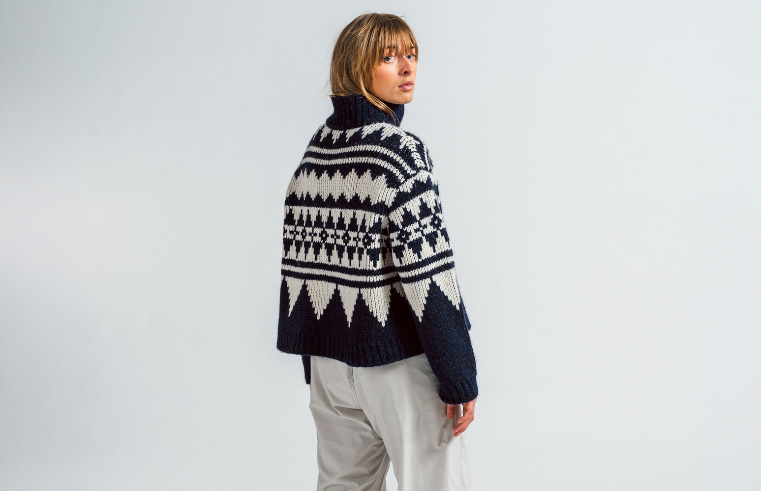 W Bräcke Knitted T-Neck