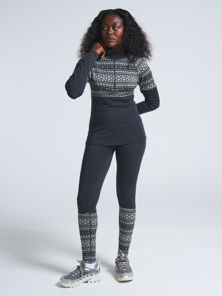 W Blanktjärn Half Zip Merino Wool Jersey