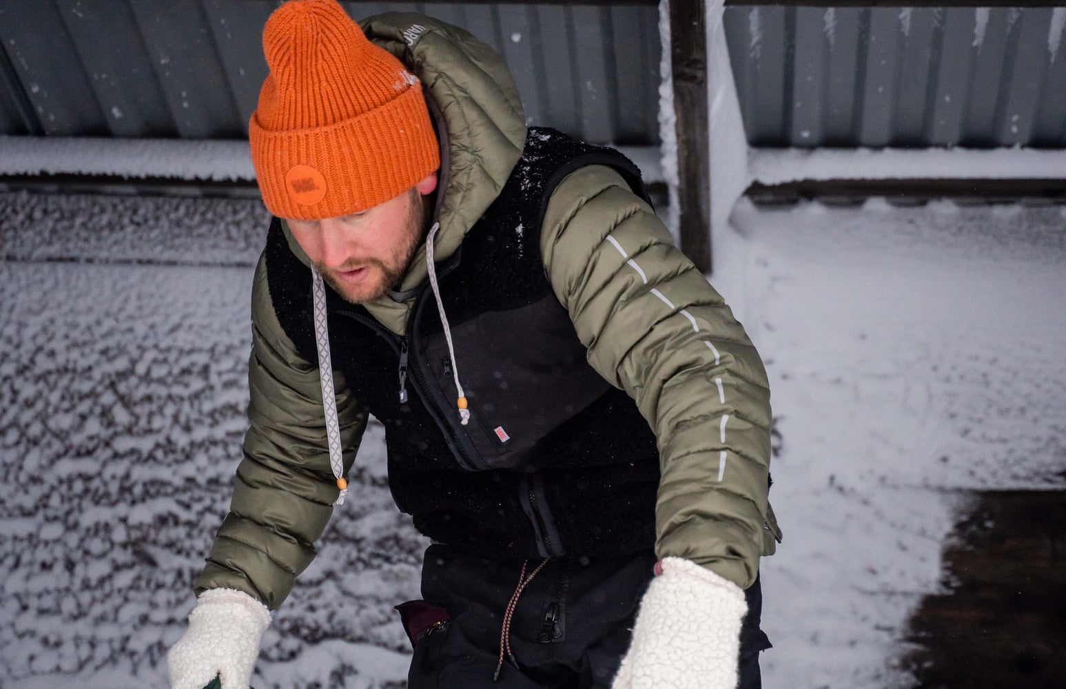 M Älgön Down Hood Anorak Jacket